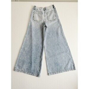 KenCan Rosanna Ultra High Rise Wide Leg Womens Size 3 / 25 Light Wash Jeans